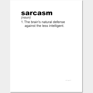 Sarcasm line Classic Definition Posters and Art